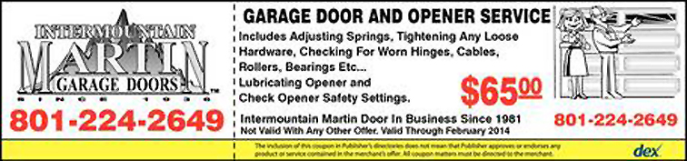 Garage Door and Opener Service Discount